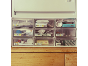 レターケースで用途別に見やすく分類